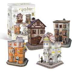 Harijs Poters 7585 Diagon Alley 4 in 1 3D puzles komplekts