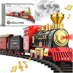 Hot Bee Children's Electric Train Toy, Christmas Train Electric, Christmas Train Around the Tree, Christmas Day Gifts for 3-7 Years Boys Girls