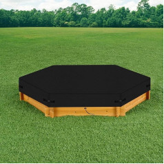 Крышка для песочницы Hexagon, 600D Oxford Fabric Sandpit Tarpaulin, защитная крышка для песочницы на открытом воздухе, с шнурком, водонепроницаемая и устойчива