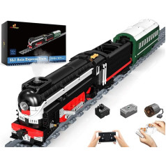 JMBricklayer Technik Train Building Blocks, 51104 SL7 Asia Express Train Clamping Blocks, Electric Train Toy for Adults and Boys