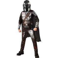 Rubies Star Wars Official Costume - Luxury The Mandalorian Costume - Size 3 - 4 Years - Children's Deluxe Mandalorian Costume with Jumpsuit, Cape and Mask - for Carnival, Hallowwen or Christmas