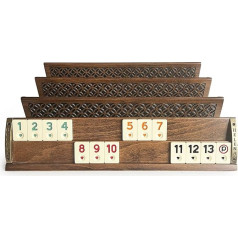 Rokām darināts masīvkoka dabīgais VIP kokmateriāls, izgrebts Begonia Rummy komplekts Okey Playset - Tile Rummy