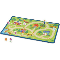 Melissa & Doug: Blue's Clues Town Activity Rug 112cm x 66cm Rotaļu laukumi un dekorācijas Vecums 3+ Dāvana zēniem vai meitenēm