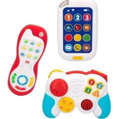 ColorBaby 46904 Divvalodu telefonu komplekts (PLAYGO) ar gaismu un skaņām Krāsains S