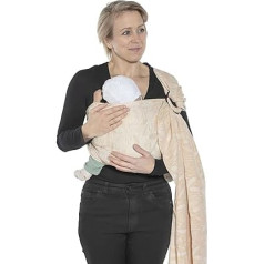 SCHMUSEWOLKE Ring Sling Baby Sling Hybrid Summer Muslin - Organic Cotton 70 x 215 cm Baby Size Toddler Size Newborn and Toddlers 0-24 Months 3-16 kg - Design Dreamcatcher