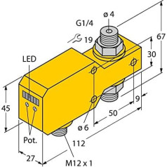 6870641-FCI-D04A4P-LIX-H1141,Strömungsüberwachung Inline-Sensor