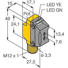 3066468 - QS18VP6FPQ8, optisko sensoru pamatnes pamatne mākslas materiāliem