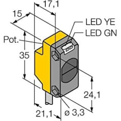 3061660 - QS18VP6W, optisks sensors Atstarošanas gaismas sensors