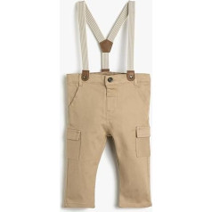 Koton Baby Boys' Slim Fit Cargo Trousers with Suspender Casual Pants