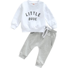 Yassiglia Baby Boy apģērbu komplekts jaundzimušo divu gabalu apģērbs mīksts bērnu apģērbs krāsains Patchwork Sweatsuit komplekts sporta krekls + bikses