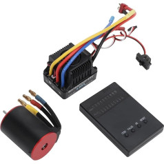 RiToEasysports 2300KV RC auto bezsuku motora Combo, bezsuku RC auto motors + 60A bezsuku ESC + programmēšanas karte 1/10 1/8 RC auto 1/8 RC auto kravas automašīnas modeļu aksesuāri modeļu rotaļlietas