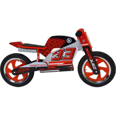 KIDDIMOTO Marc Marquez oficiāli licencēts produkts Bērnu līdzsvara velosipēds / staiguļslidotājs / Bērnu līdzsvara velosipēds 12 collu ar pneimatiskajām riepām Marquez