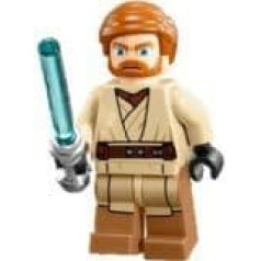 Lego Star Wars Obi-Wan Kenobi minifigūriņa ar gaismas zobenu (2013, LF) no komplekta 75012