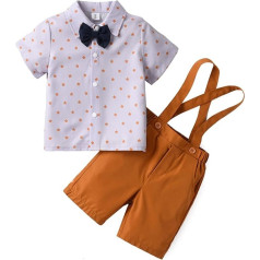 Sniega uzvalks Bērna kristību uzvalks Boy Baby 86 Toddler Clothes Set Kids īsām piedurknēm uzvalks džentlmenis mugursoma Vasaras drēbes Boys Clothes Baby Baby Bow Tie Red