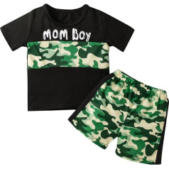 GUSUTZX T Boys īss 15 vēstule piedurknēm pludmales apģērbs bērnu topi gadu komplekts apģērbu krekli šorti vasaras toddler boys apģērbi un komplekts Baby Boy kāzu bērnu mazuļa apģērbs