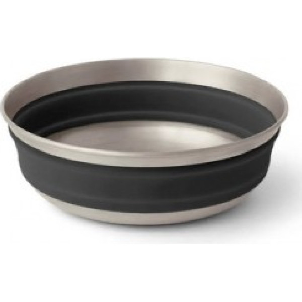 Salokāma Bļoda DETOUR Stainless Steel Collapsible Bowl M  Beluga Black