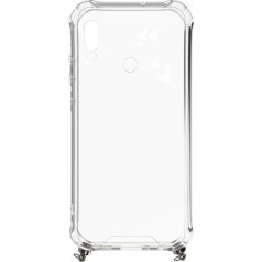 Xiaomi Redmi 7 Silicone TPU Transparent with Necklace Strap Silver