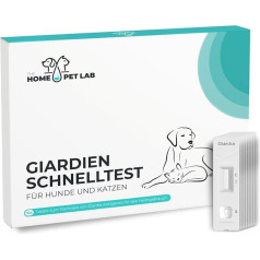 The Home Pet Lab Giardia Quick Test suņiem un kaķiem, Giardia tests uzticams kā zarnu parazītu un caurejas tests, suņiem un kaķiem (10 x tests)