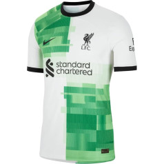 Liverpool DX2617-101 LFC M NK DFADV Match JSY SS AW Vīriešu T-krekls, White/Green Spark/Black, izmērs M