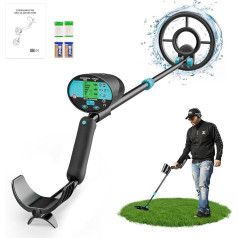 Tisey Portable Metal Detector for Children and Adults, Metal Detector with Tip with Waterproof Search Coil for Discovery and Adventure