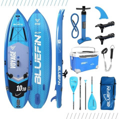 Bluefin SUP piepūšamā piepūšamā airu dēlis | 10'10 Voyage modelis | izturīgs dizains | komplektā ar visiem piederumiem