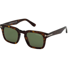 Tom Ford FT0751 saulesbrilles Unisex, Tumši Havana / Zaļa