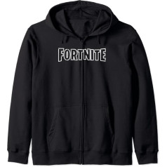 Fortnite neona logo jaka ar kapuci, melna