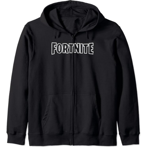 Fortnite neona logo jaka ar kapuci, melna