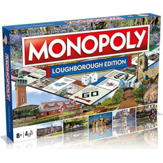 Winning Moves Loughborough Monopoly-Brettspiel, Rundgang durch das Spielbrett, Kaufen, Handeln auf dem Weg zum Erfolg, EIN tolles Geschenk für Kinder ab 8 Jahren