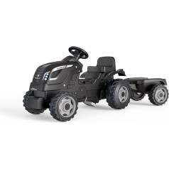 Smoby Traktors Farmer XL melns ar piekabi