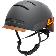 LIVALL BH51M Bluetooth Smart Fahrradhelm Erwachsenenhelm mit Auto-Sensor, LED-Blinker-Rücklichtern, eingebauten Mikrofonlautsprechern SOS-Alarm Fahrradhelm mit Visier, für Fahrrad, Skateboard, E-Bike