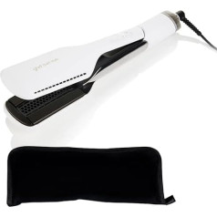 GHD - Matu taisnotājs Duet Style White ar plakanu somu