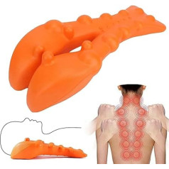 Neuleben Therapoint Trigger Point Massager Original Back Stretcher Align Neck Cushion for Neck and Shoulder Relaxation Upper Back Massage Point Trapecius and Neck Massager