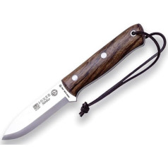 Joker Sporta medību nazis Nórdico CN115 Brown Leather Sheath Belt Knife ar 10cm SANDVIK 14C28N asmeni Walnut Wood Handle Instruments zvejai, medībām, kempingiem un pārgājieniem