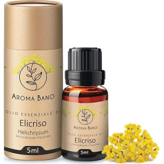 Helichrysum Italicum ēteriskā eļļa/Immortelle 5 ml 100% tīra un dabīga, ideāli piemērota aromterapijai un difuzora masāžai ar ēteriskajām eļļām - pārtikas aromatizētājs (Helichrysum Oil 5 ml)