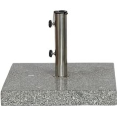 Siena Garden 431526 Granite Parasol Base Trolley 45 kg Square with Trolley System, 50 x 50 x 9 cm