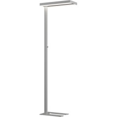 Lampwelt LED stāvlampa 'Logan' Dimmable (Modern) Aluminium birojam un kabinetam ar 2 spuldzēm A+ / ietver spuldzi) - biroja stāvlampa, biroja lampa, darba lampa, stāvlampa.