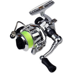 Mini 100 kabatas spininga spole Makšķerēšana Makšķerēšanas piederumi Maza spininga spole 4.3:1 Metāla ritenis Pesca Small Reel (2000. sērija): Sports un atpūta