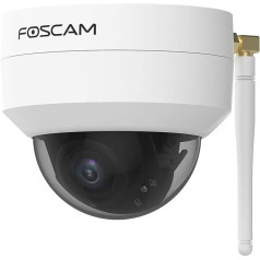 Foscam D4Z IP novērošanas kamera ārtelpā pretvandaliska IK10 balta 4 megapikseļu tālummaiņa x4, saderīga ar Alexa inteliģenta cilvēku noteikšana