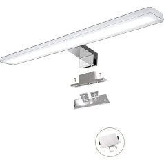 YIQAN 60 cm 6000 K Cool White LED krāsaina LED spoguļlampa vannas istabas sienas spogulim 14 vatu liela gaismas intensitāte 1400 lm Spilgtums vannas istabas sienas lampas hroma apdare