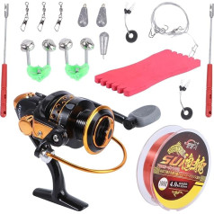 CLISPEED 2 Stück Trolling-Rollen Catfishing-Rollen Angelrutenrolle Baitcaster-Rute Meeresangelrollen Angelrollen Für Küstenangeln Metallkombination Zum Drehen Gussrolle Angelrollen