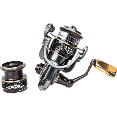 caihuashopping Makšķerēšanas spole Visa metāla ēsma Īpaša dubultā makšķerēšanas spole 500-3000 Series Long Root Flat Wire Cup Reel Spinning Reel (izmērs : 500 Series)