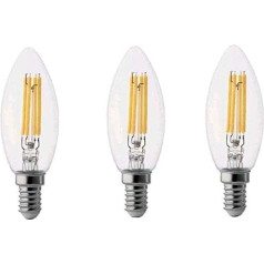 3 LED spuldžu komplekts iOb E14 ar iespēju regulēt apgaismojumu Kartell Bourgie 5W Warm Light 2700K 510 Lumen