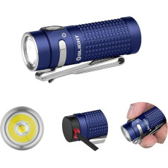 OLIGHT Baton 4 LED lukturītis Mazs uzlādējams lukturītis līdz 1300 lūmeniem, 170 m gaismas diapazons Īpaši spilgts mini lukturītis ar 6 režīmiem, 30 dienu darbības laiks, rokas lampa IPX8 ikdienas lietošanai Zils