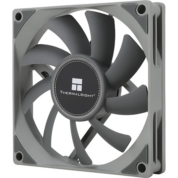 Thermalright TL-8015 augstas veiktspējas CPU ventilators, 2200 RPM, zems trokšņa līmenis 23,3 dBA, 4-PIN PWM dzesēšanas ventilators (80 mm, pelēks)