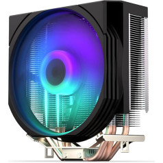 ENDORFY Spartan 5 MAX ARGB, CPU dzesētājs ar 120 mm ventilatoru, kompakts dizains, spilgts ARGB LED apgaismojums, AM4 dzesētājs, AM5 CPU dzesētājs, AM5, AM4, LGA1700, LGA1200, LGA1150, EY3A004