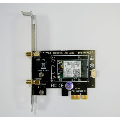 Pyptec Killer WiFi 7 BE1750 PCIe kortelė Trijuostė PCIe WLAN kortelė PC tinklo kortelė su antena, 5,8 Gbps ir 2,4/5/6 GHz WiFi kortelė Bluetooth 5.4 modulis (urmu)