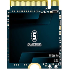 M.2 2230 SSD 1TB NVMe SHARKSPEED PCIe Gen 3.0 x4 30 мм, SSD жесткий диск внутренний твердотельный диск для Steam Deck Surface Pro7+/ProX/laptop3/laptop4/laptop Go (1TB, M.2 2230)