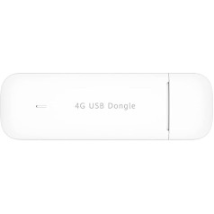 Zowee 4G LTE USB Dongle CAT4 lejupielādes ātrums līdz 150 Mb/s, Plug & Play, balts