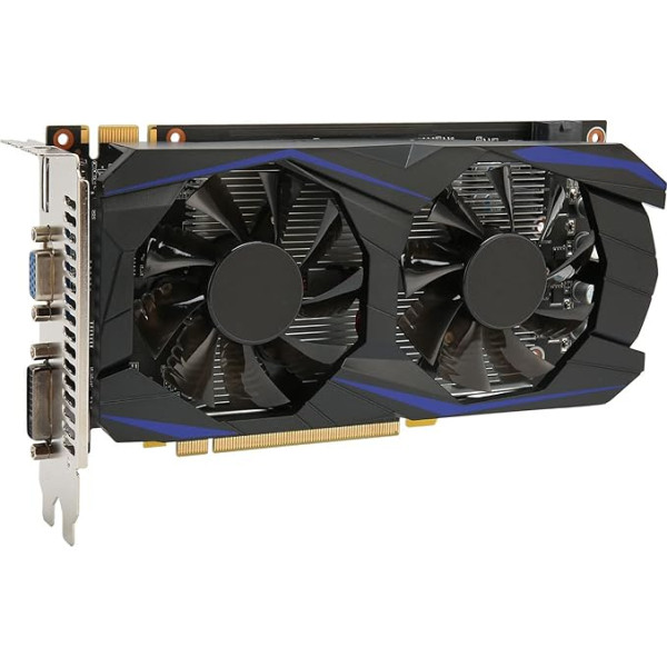 Elprico GTX 550Ti 6GB spēļu grafiskā karte, 192 bitu GDDR5 datorā, ar diviem ventilatoriem, HDMI VGA DVI interfeisu, galddatora spēļu GPU (GTX550Ti 6GB)